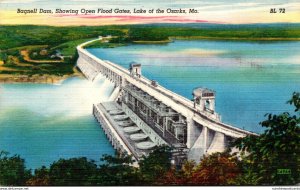 Missouri Lake Of The Ozarks Bagnell Dam Showing Open Flood Gates