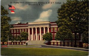 North Carolina Greensboro Dudley Hall Admin Building A & T College Curteich