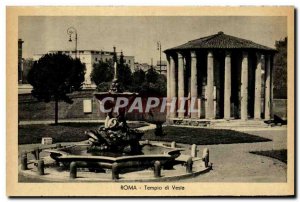 Italy Italia Roma Old Postcard Templo di Vesta