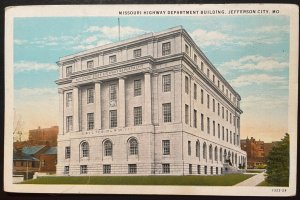 Vintage Postcard 1930 Highway Department Building, Jefferson City, Missouri (MO)