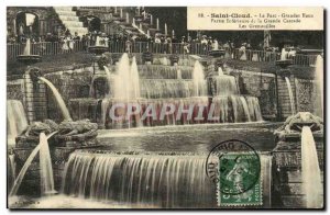 Old Postcard Saint Cloud Park The Fountains Inferieure Part of the Grand Casc...