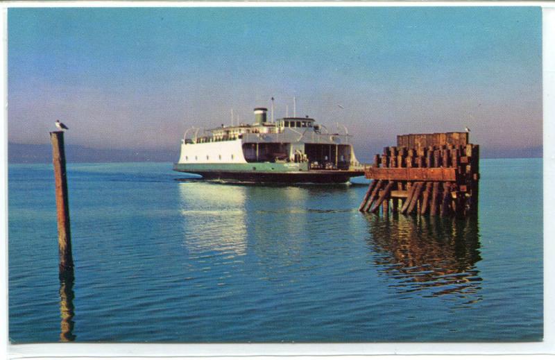 MV Olympic Washington State Car Ferry Ship Boat postcard