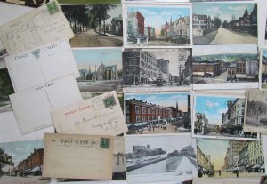 CONNECTICUT lot of 49 CT ANTIQUE POSTCARDS