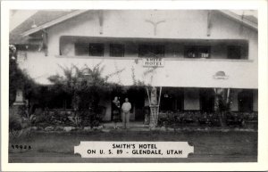 Postcard Smith's Hotel on U.S. 89 in Glendale, Utah