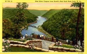 WV - Hawk's Nest Rock State Park. New River Canyon