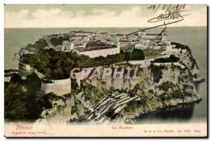 Old Postcard Monaco Rocher
