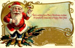 Greeting - Christmas. Santa Claus