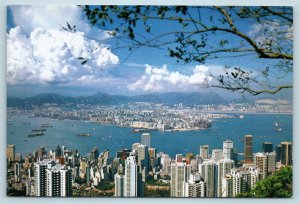 Postcard Hong Kong View of Hong Kong & Kowloon From The Peak #2
