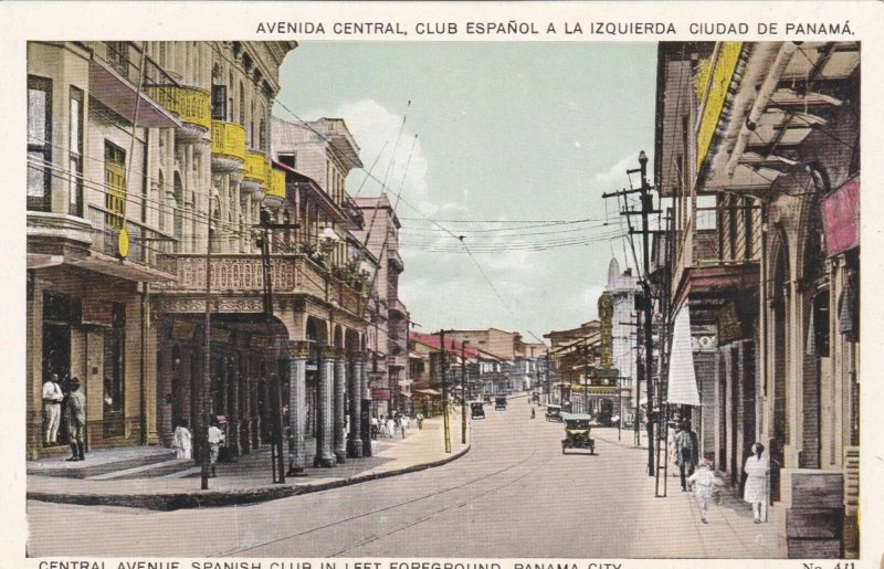 Panama Panama City Central Avenue Spanish Club Left Foreground sk1557a