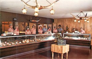 1960s La Mesa California Meat Bloc Unique Butcher Shop Askew Postcard 24-12240