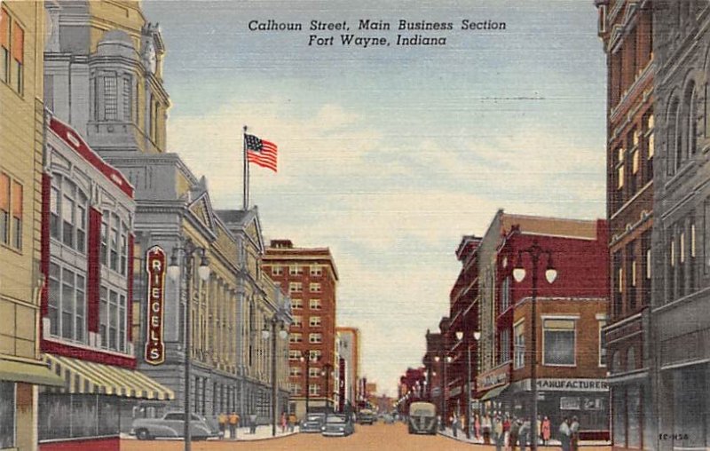 Calhoun Street Main Business Section - Fort Wayne, Indiana IN