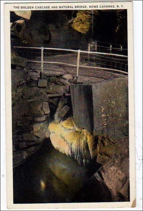 Golden Cascade & Natural Bridge, Howe Caverns NY