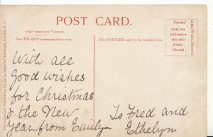 London Postcard - Wimbledon Common, Queensmere, Christmas Greetings - Ref 4120A