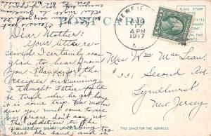 E3/ Newfield New Jersey NJ Pennant Postcard 1917 Lots To Tell You