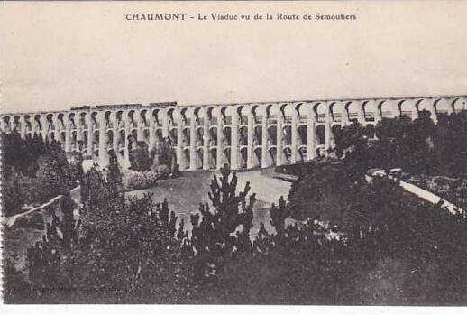 France Chaumont Le Viaduc vu de la Route de Semoutiers