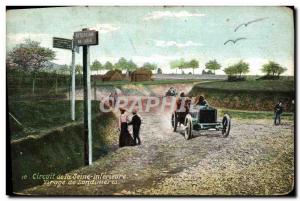 Old Postcard Automotive Circuit Seine Inferieure Bend Londonderry
