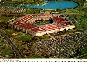 Virginia Arlington Aerial View Of The Pentagon 1972