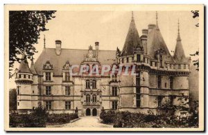 Azay le Rideau - Chateau - Old Postcard