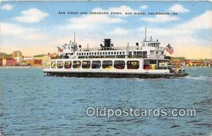 San Diego & Coronado Ferry San Diego, CA Ship Unused 