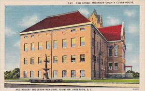 New Annex Anderson County Court House And Robert Anderson Memorial Fountain A...