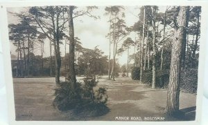 Vintage Antique Postcard Manor Road Boscombe Dorset c1910