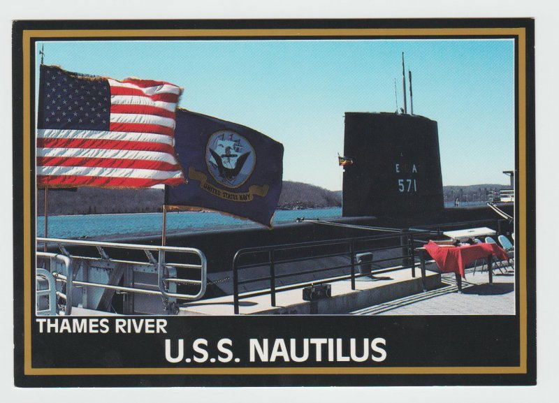 USS NAUTILUS Nuclear Submarine Memorial at Groton CT Thames River Connecticut