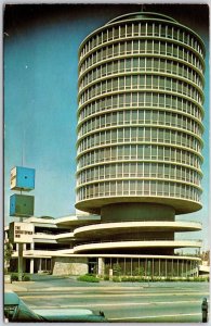 Downtown Columbus Ohio, The Christopher Inn Building, Street, Vintage Postcard