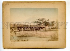 3113879 Japan GEISHA folding Fan DANCE FUJI TWO tinted PHOTOS