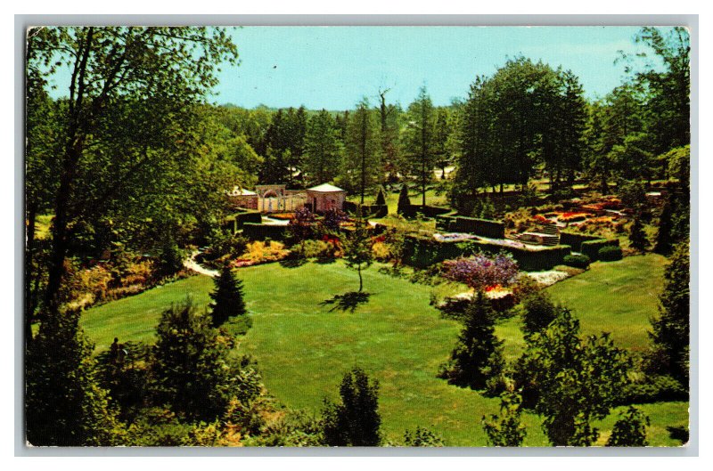 Birds-Eye View Kingwood Center Mansfield Ohio Vintage Standard View Postcard 