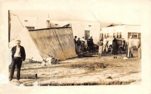 RPPC Glendale Flood Area Crescenta Valley, CA 1934 Vintage Photo Postcard