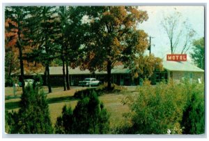 1963 View Of Pike Motel Cars North Jackson Ohio OH Posted Vintage Postcard