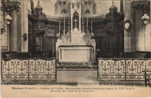 CPA MANZAT Interieur de l'Eglise (1252905)