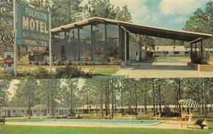 FOLKSTON, GA Georgia  FOLKSTON MOTEL Roadside CHARLTON CO  1965 Chrome  Postcard