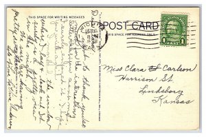 Postcard Wesley Hospital Wichita Kansas c1938 Postmark