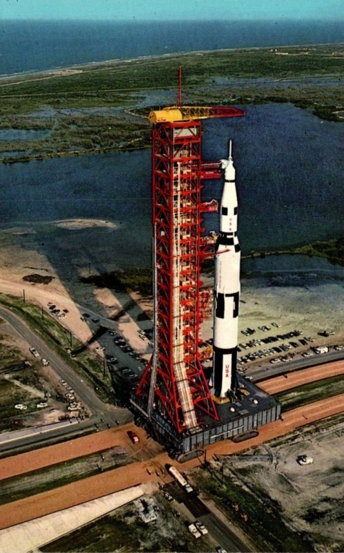 Florida NASA John F Kennedy Space Center Aerial View Apollo Saturn V