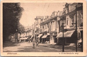 Netherlands Hilversum 's Gravelandseweg Vintage Postcard 09.52