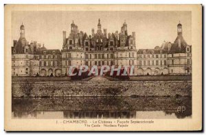 Old Postcard Chambord Castle North Facade