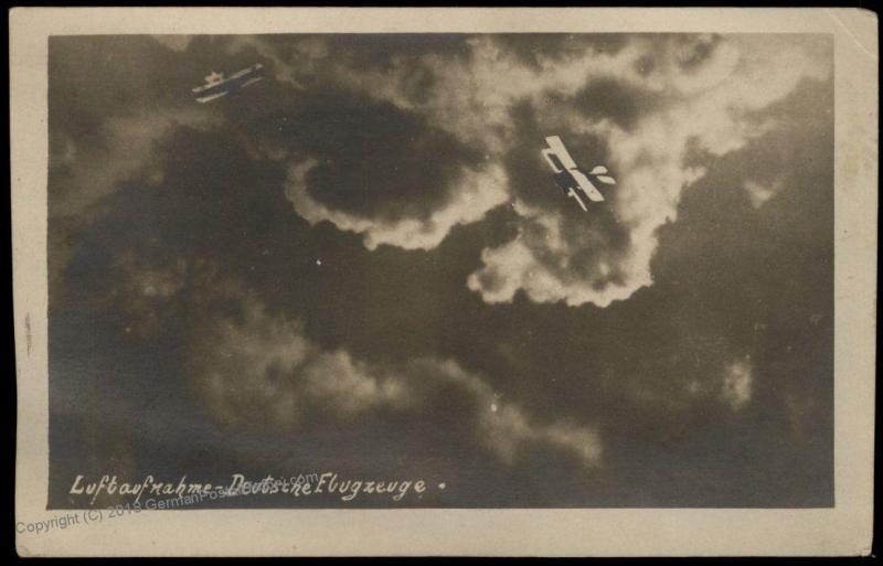 Germany 1916 Used WWI Deutsche Flugzeuge Bavarian Feldpost RPPC 83529