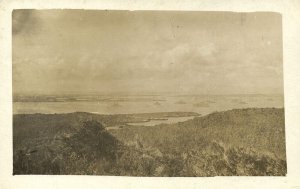 cuba, GUANTANAMO BAY, Panorama, US War Ships (1910s) RPPC Postcard