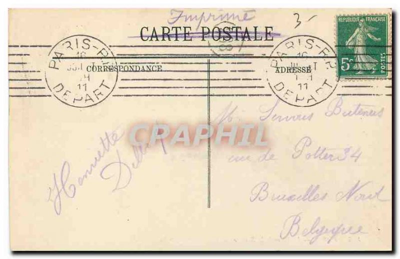 Old Postcard Paris's Bastille Square