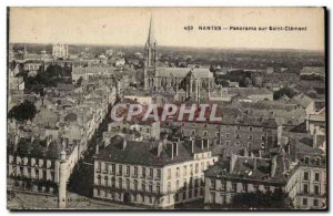 Old Postcard Panorama Nantes Saint Clement