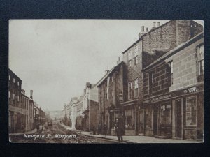 MORPETH Newgate St. shows T.J. WAKE MOTOR & TRACTOR GARAGE Old Postcard by Major