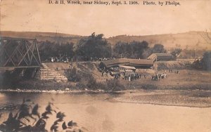 D & H Wreck Sept 3, 1908 in Sidney, New York