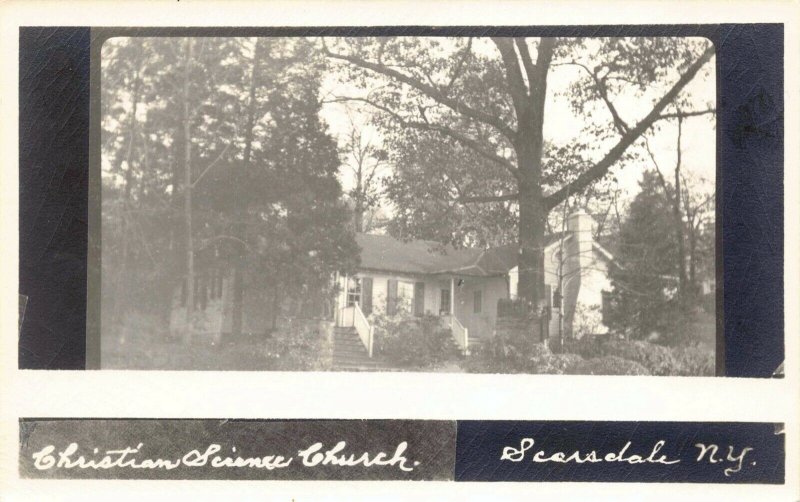 Real Photo Postcard Christian Science Church in Scarsdale, New York~128282 