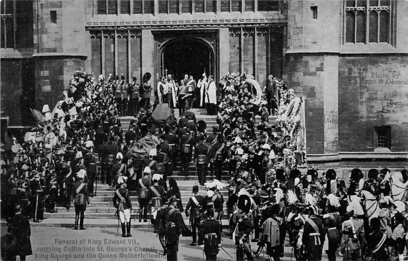 Funeral Of King Edward Vii Carrying Coffin St George S Chapel