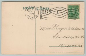 Waterloo Iowa~Federal BLDG~c1910 Postcard