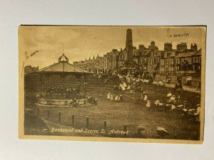 UNUSED VINTAGE POSTCARD -  BANDSTAND AND SCORES ST ANDREWS  (KK1044) 