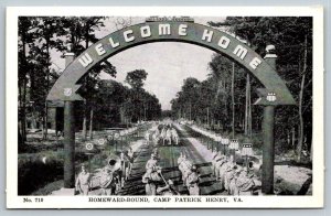 WW1 US Army  Homeward Bound  Camp Patrick Henry  Virginia   Postcard