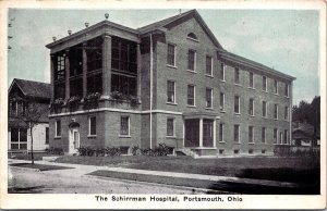 K13/ Portsmouth Ohio Postcard c1910 The Schirrman Hospital Building  141