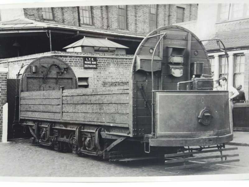 Original Vintage Gloss Photo London Tramways Maintenance Tram Car  01 LTE